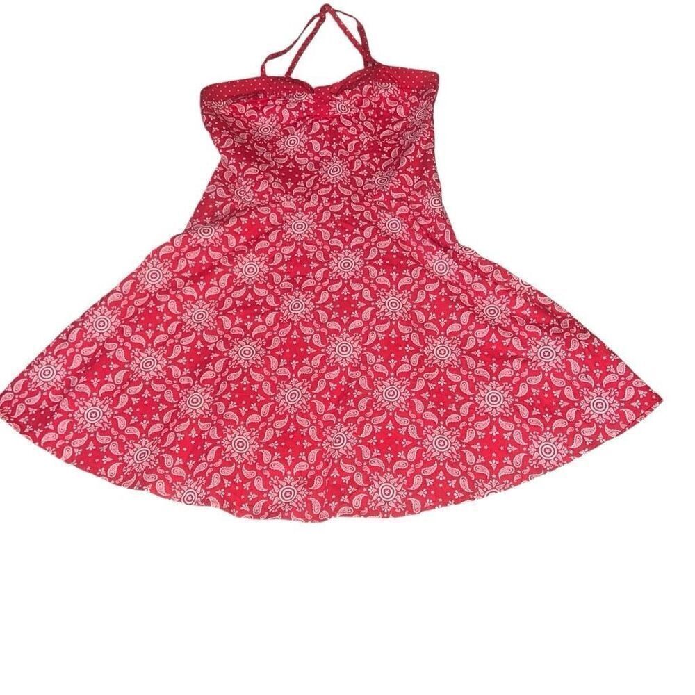 Marvel Her Universe Red White Captain America Paisley Dress Avengers Girls Sz M